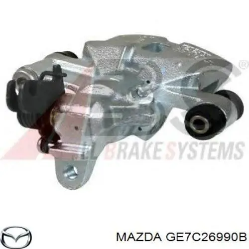 Pinza de freno trasera izquierda GE7C26990B Mazda