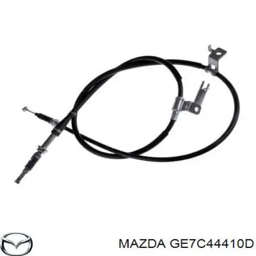 Трос ручного тормоза задний правый Mazda GE7C44410D