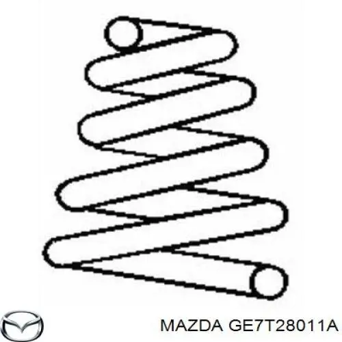 Пружина амортизатора Mazda GE7T28011A цена, от 25.34 USD
