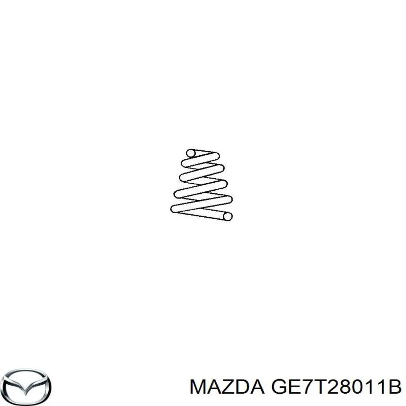 Купить GE7T28011A Mazda Пружина подвески