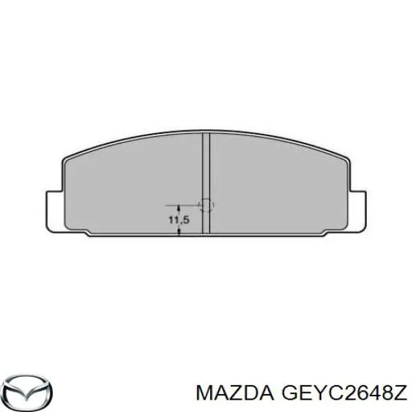 Задние тормозные колодки GEYC2648Z Mazda