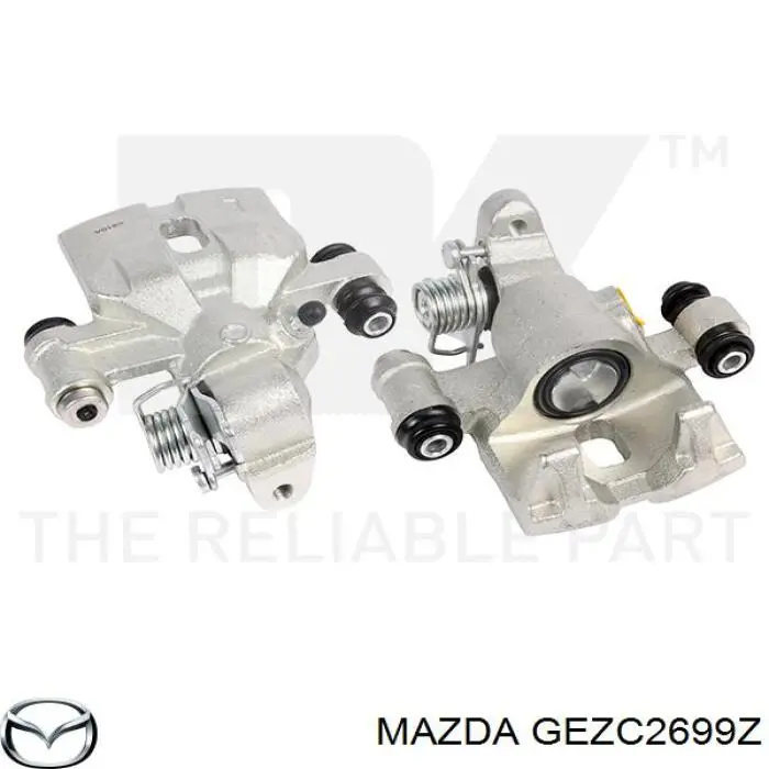 Pinza de freno trasera izquierda GEZC2699Z Mazda