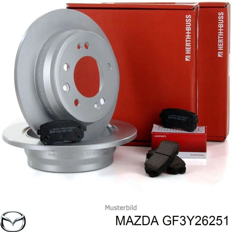 Задний тормозной диск Mazda GF3Y26251 цена, от 26.83 USD