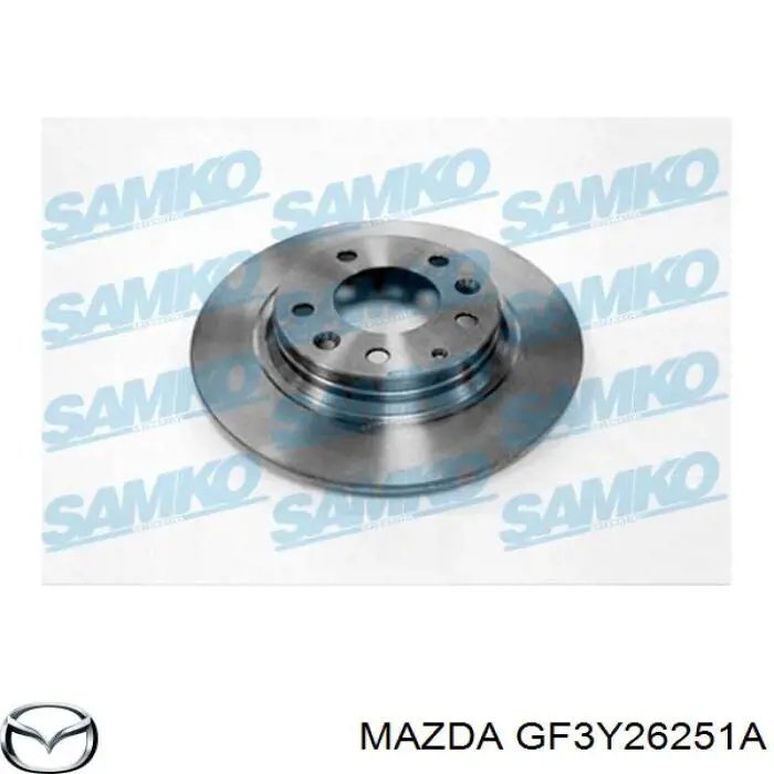 GF3Y26251A Mazda диск тормозной задний
