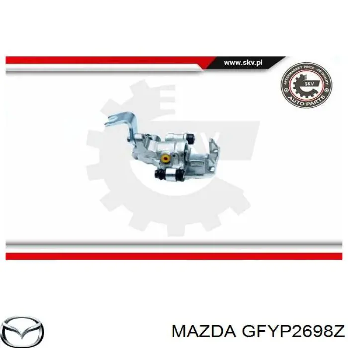 GFYP2698Z Mazda Суппорт тормозной задний правый