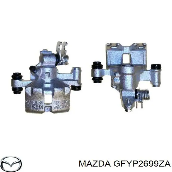 GFYP2699ZA Mazda суппорт тормозной задний левый
