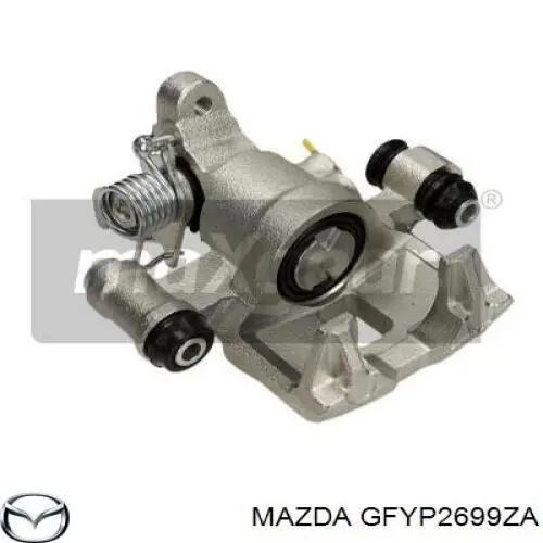 Pinza de freno trasera izquierda GFYP2699ZA Mazda