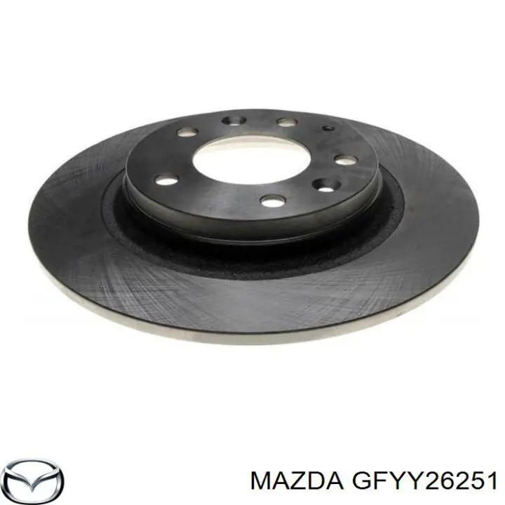 GFYY26251 Mazda диск тормозной задний