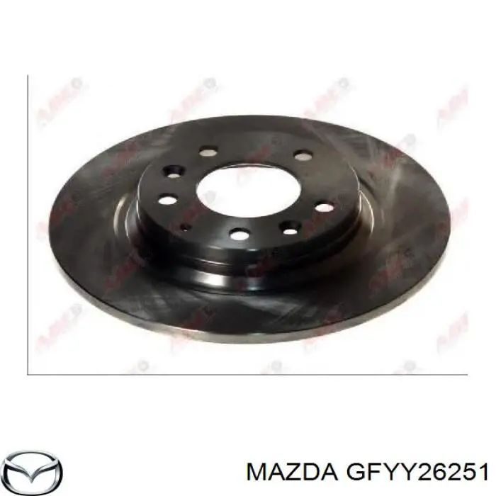 Задний тормозной диск Mazda GFYY26251 цена, от 27.48 USD