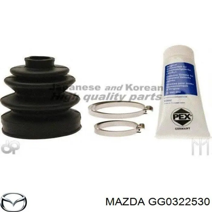 GG03-22-530 Mazda пыльник шруса передней полуоси наружный