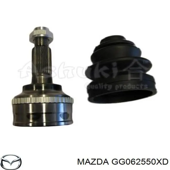 Полуось (привод) передняя правая GG062550XD Mazda