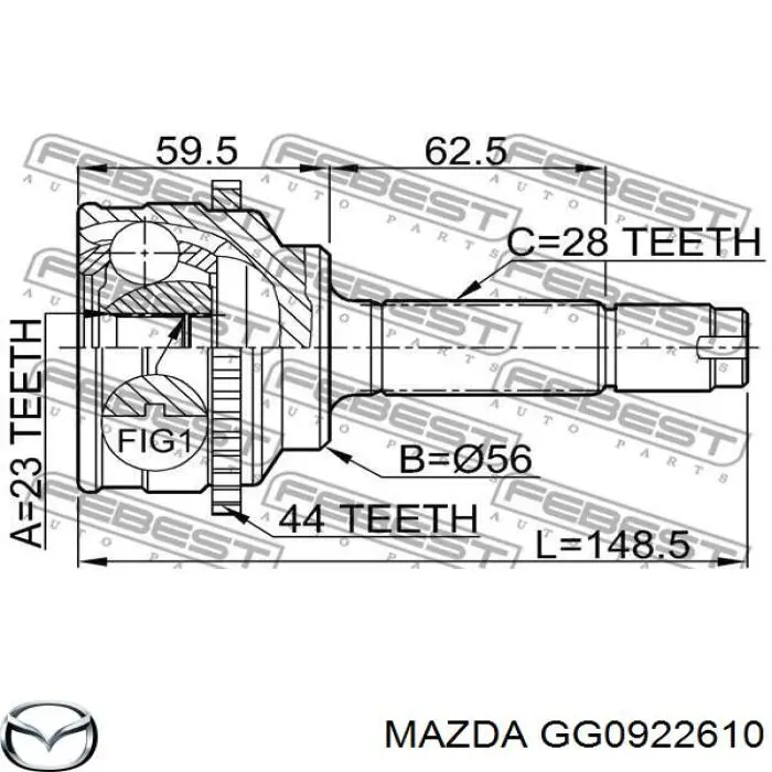  GG0922610 Mazda