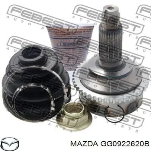 Шрус внутренний левый GG0922620B Mazda