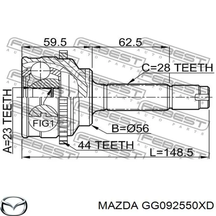  GG092550XD Mazda