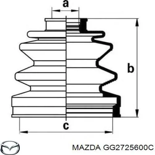 Купить GG2725600C Mazda 