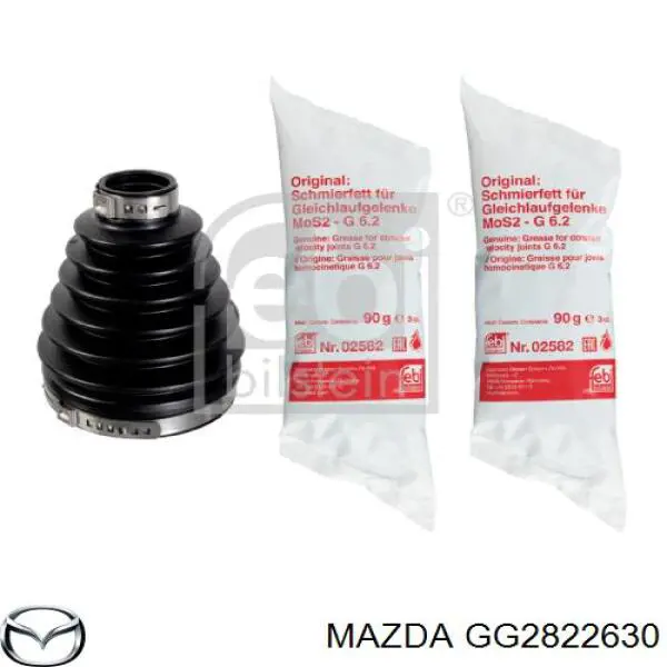 GG2822630 Mazda пыльник шруса передней полуоси наружный