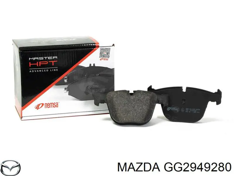 Купить GG2949280 Mazda Колодки тормозные