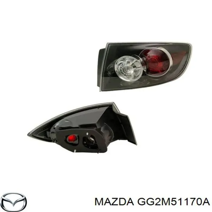 GG2M51150A Mazda Задний правый внешний фонарь