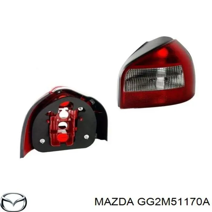Купить GG2M51170A Mazda Фонарь задний правый, внешний