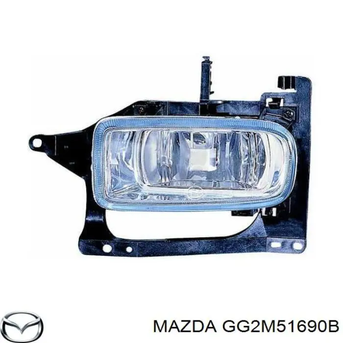 GG2M51690B Mazda luzes de nevoeiro esquerdas