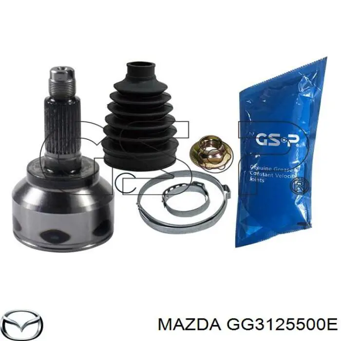 GG3125500G Mazda Полуось передняя, правая