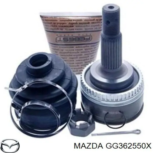 Правая полуось GG362550X Mazda