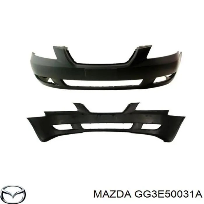 GE4V50031D Mazda Бампер передний в сборе