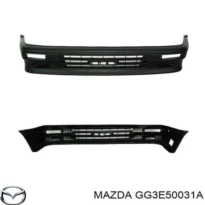 Бампер передний Mazda GE4V50031D