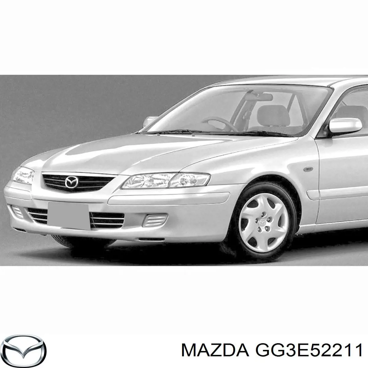 Pára-lama dianteiro esquerdo para Mazda 626 V GF