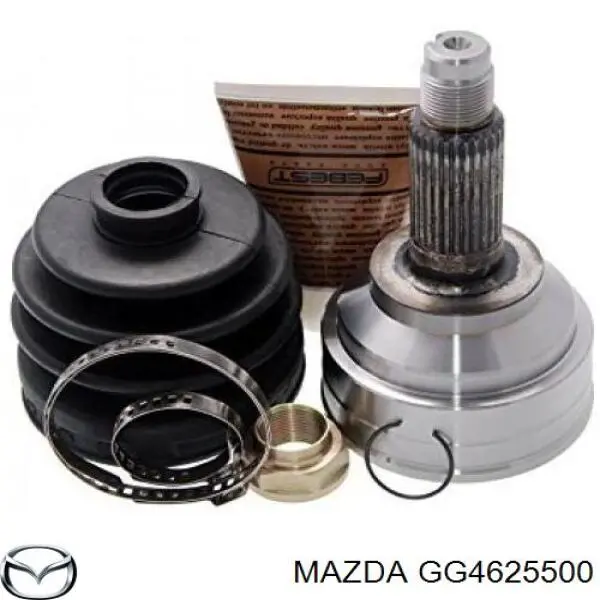 GG4625500 Mazda Полуось передняя, правая