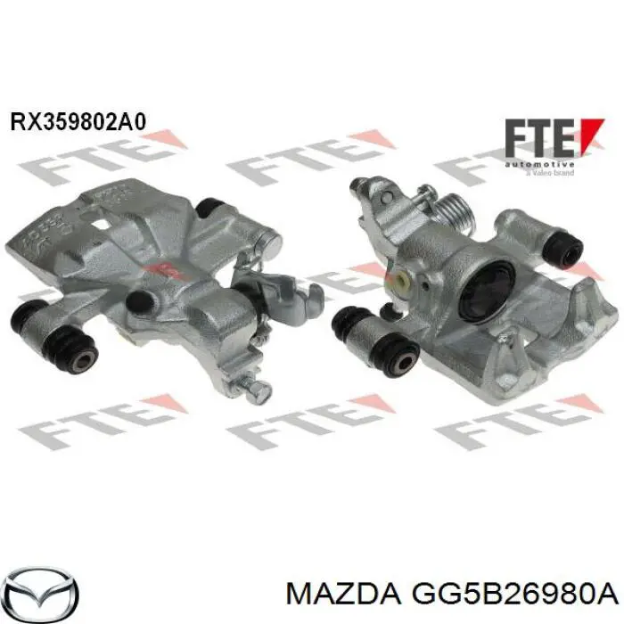 Купить GG5B26980A Mazda Суппорт задний правый