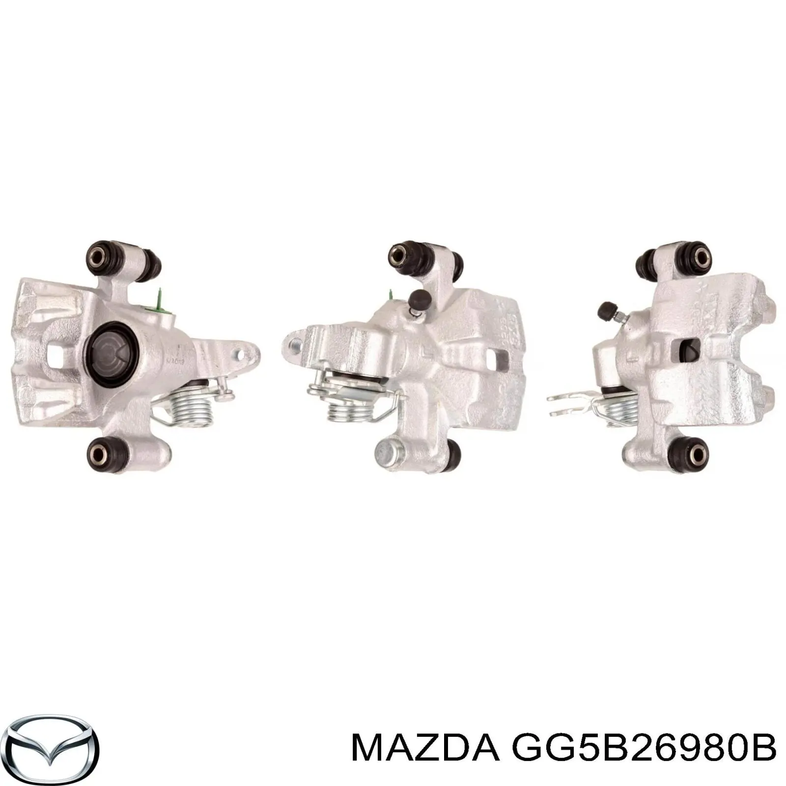 GG5B26980B Mazda суппорт тормозной задний правый