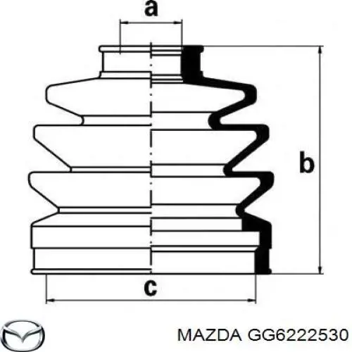 Привод передний левый Mazda GG6222530 цена, от 15.92 USD