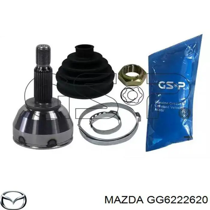 Полуось (привод) передняя правая GG6222620 Mazda