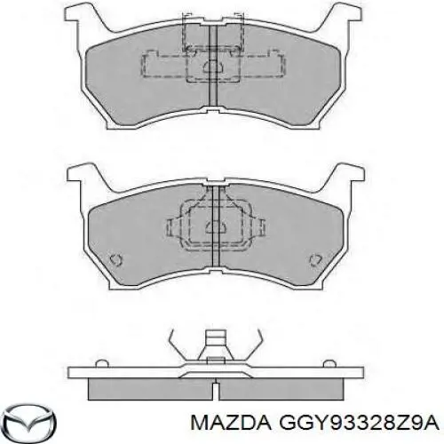 Колодки Mazda GGY93328Z9A цена, от 22.94 USD