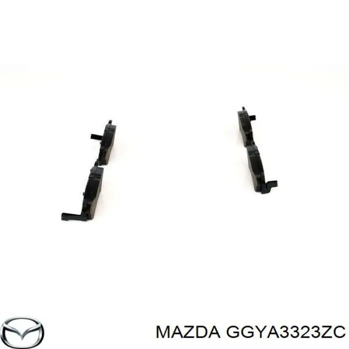 Передние тормозные колодки GGYA3323ZC Mazda