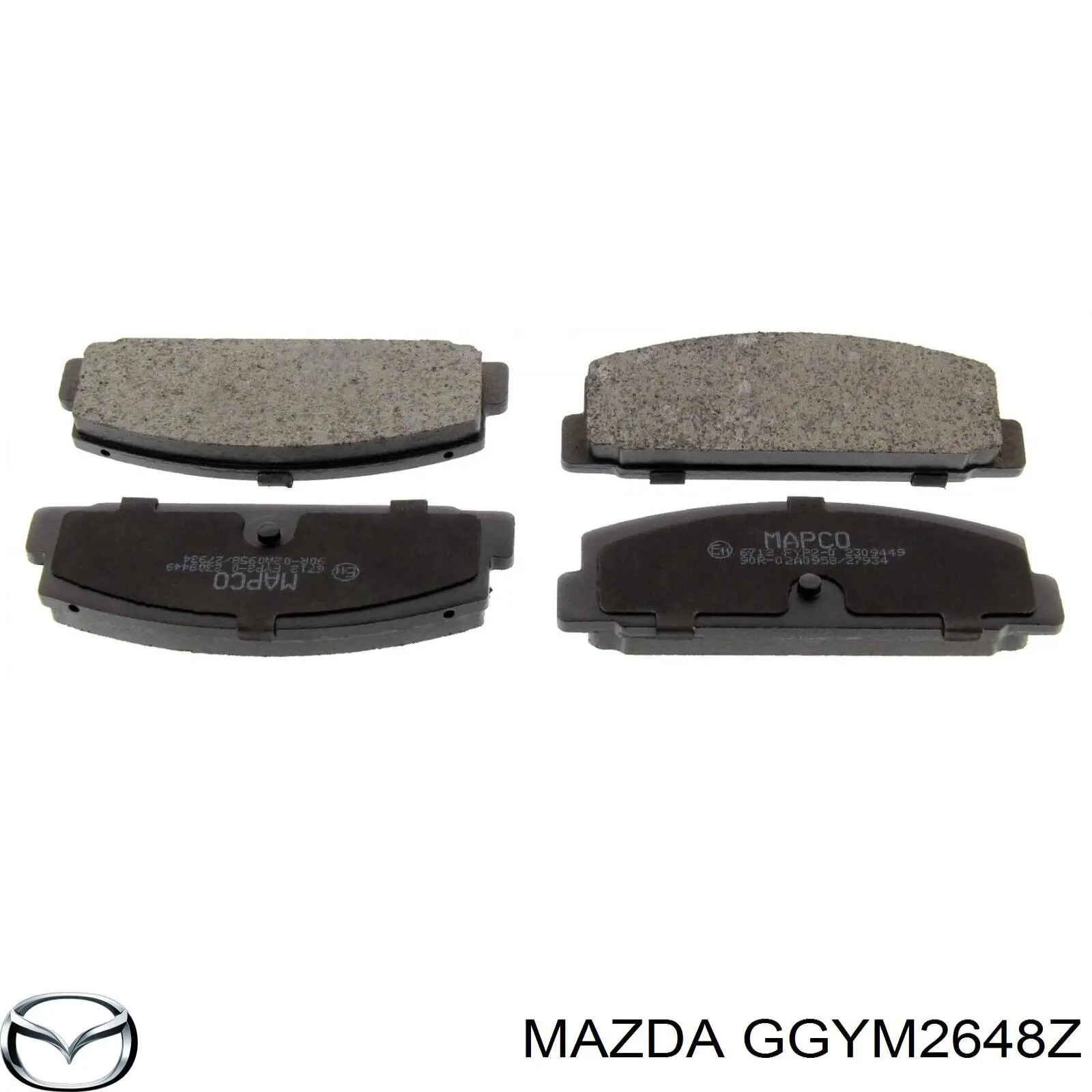 Задние тормозные колодки GGYM2648Z Mazda