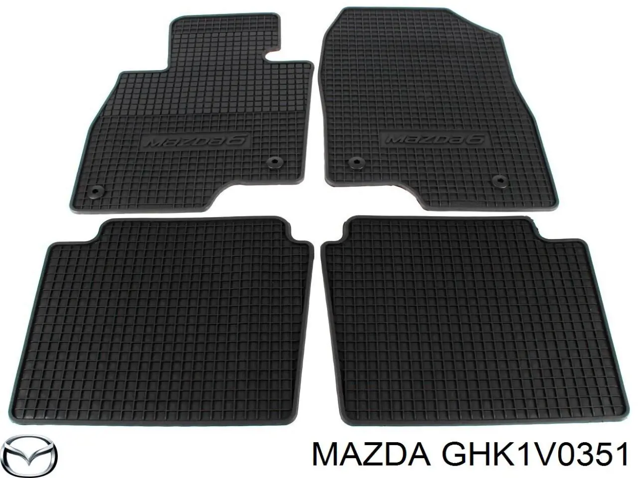 Коврики передние + задние, комплект Mazda GHK1V0351