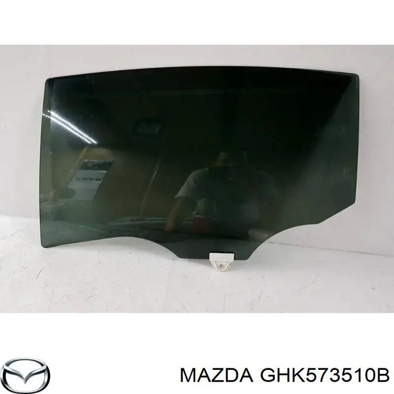 GHK573510B Mazda vidro da porta traseira esquerda