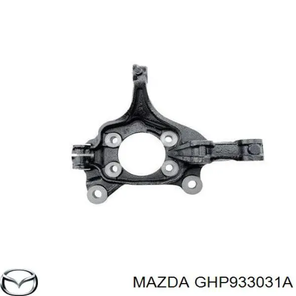 Цапфа (поворотный кулак) передний левый Mazda GHP933031 цена, от 50.67 USD