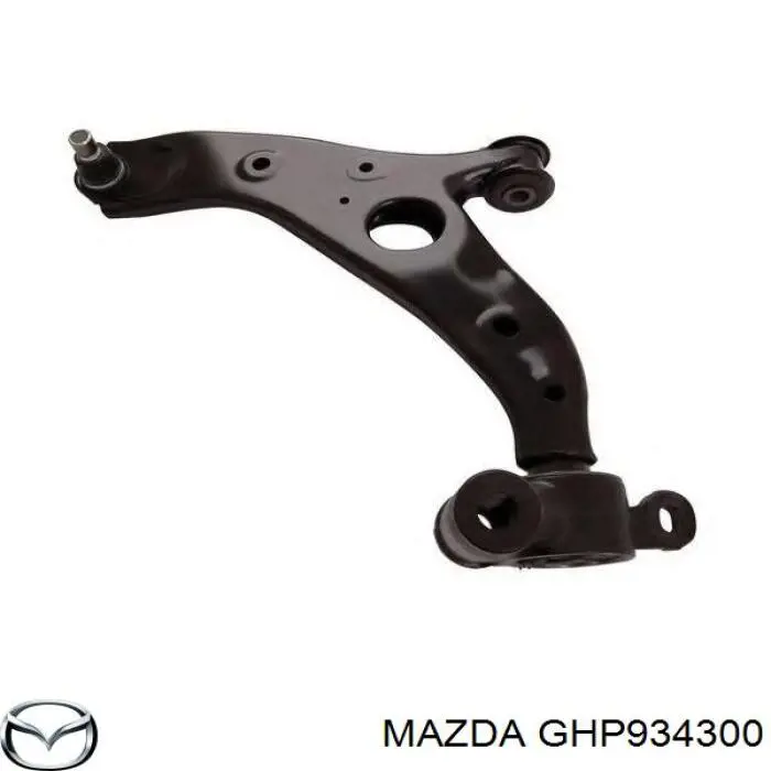 GHP934300 Mazda braço oscilante inferior direito de suspensão dianteira