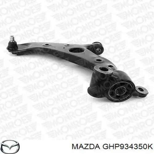 GHP934350K Mazda braço oscilante inferior esquerdo de suspensão dianteira