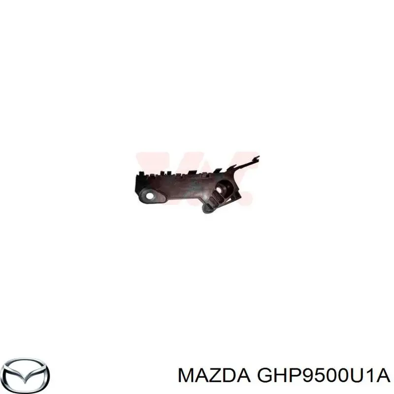Кронштейн бампера переднего внешний левый Mazda GHP9500U1A
