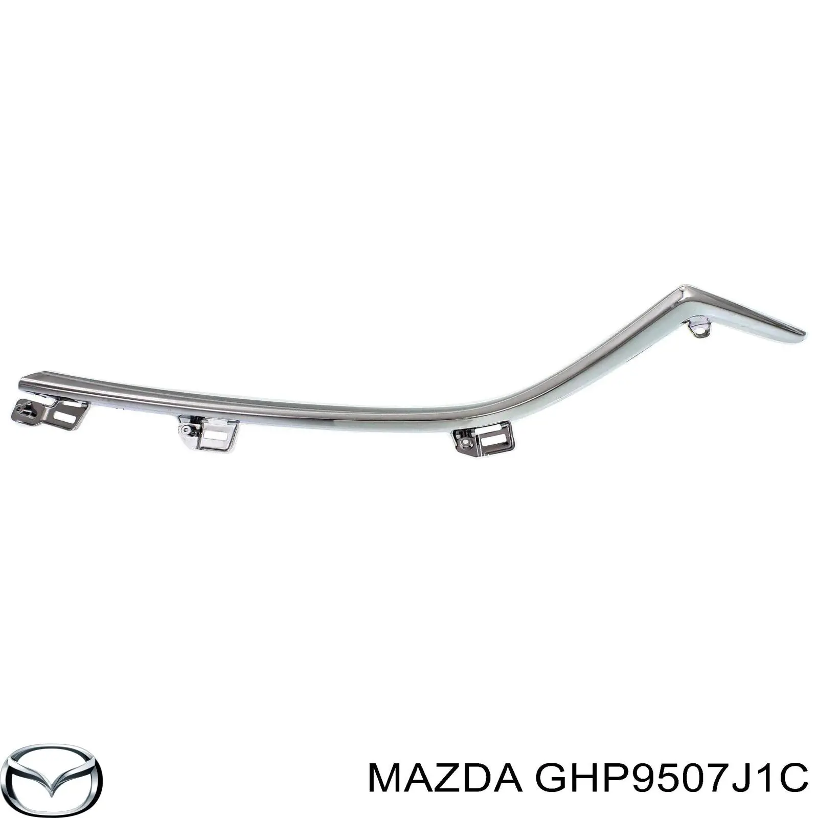 Молдинг решетки радиатора правый GHP9507J1C Mazda