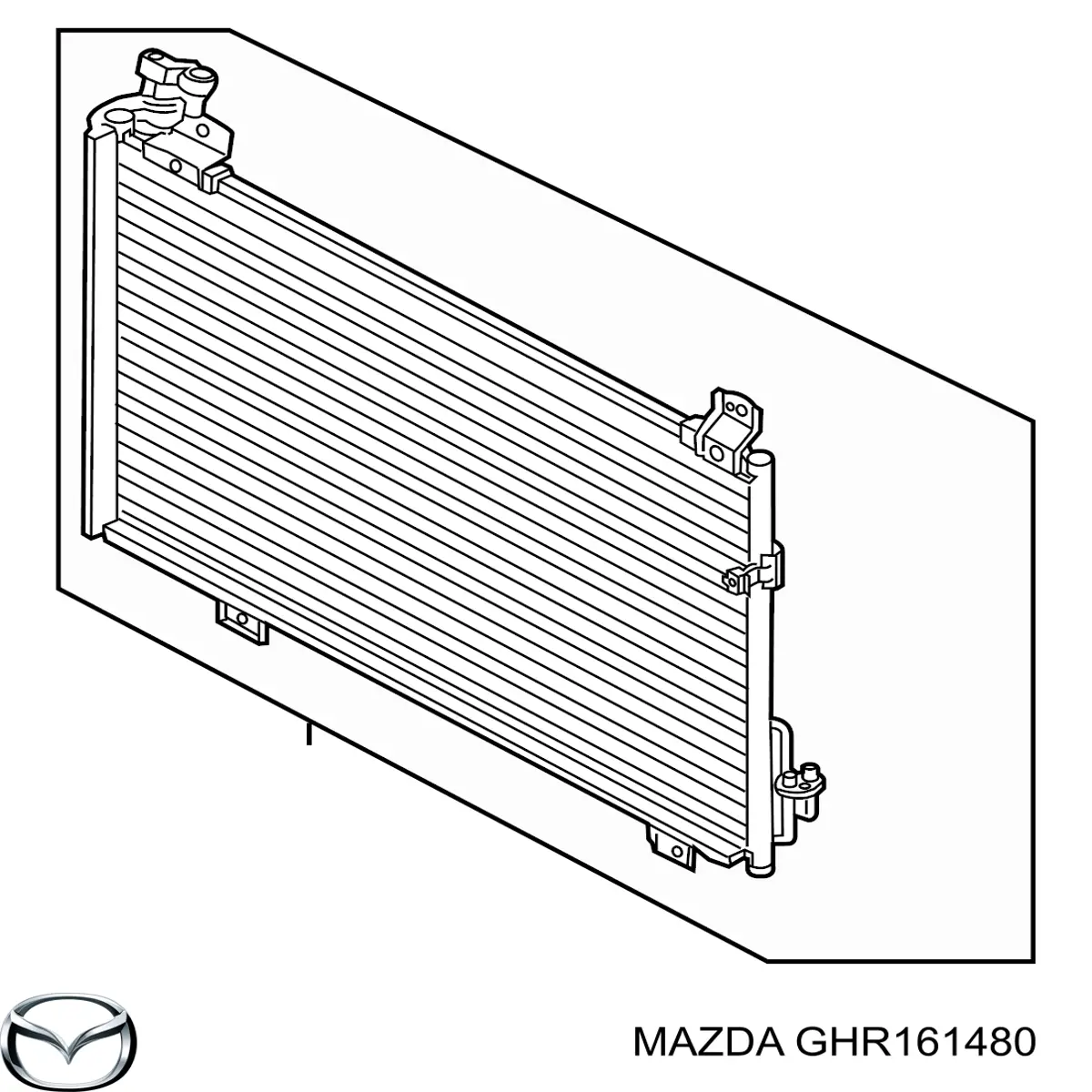 GHR161480 Mazda радиатор кондиционера