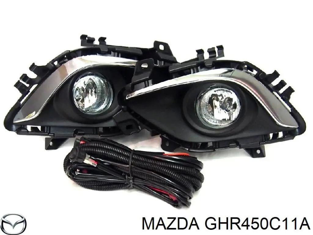 GHR450C11 Mazda заглушка (решетка противотуманных фар бампера переднего правая)