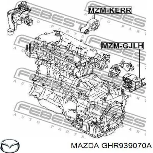 MZM-5RH MAZDA 3/5 03> Подушка двигателя правая (гидравлическая) купить в Авто1 автозапчасти