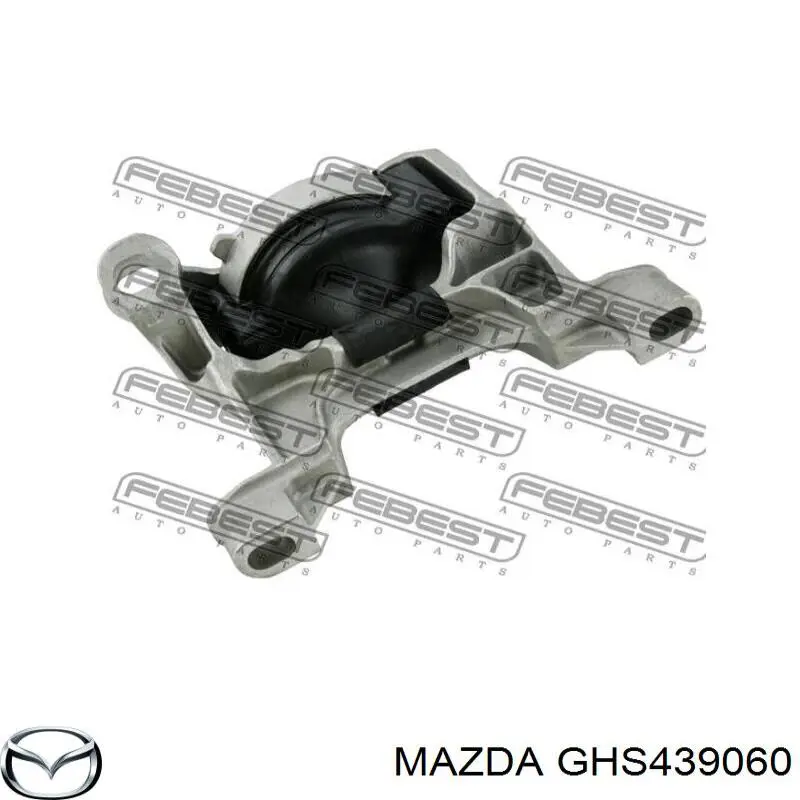 GHS439060 Mazda coxim (suporte direito de motor)