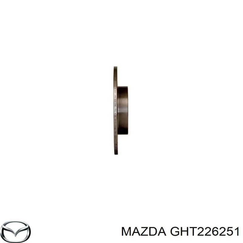 Задний тормозной диск Mazda GHT226251 цена, от 11.40 USD