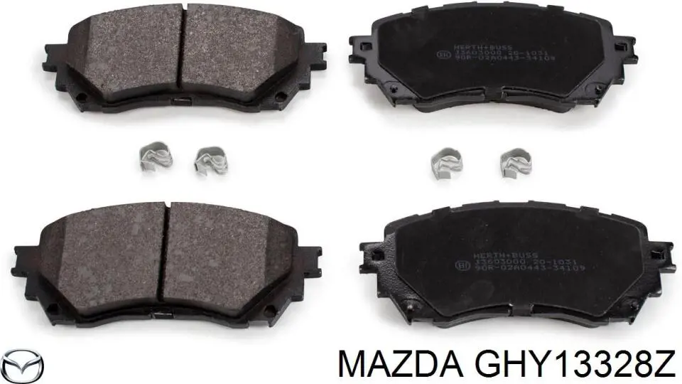 Купить GHY13328Z Mazda Колодки тормозные
